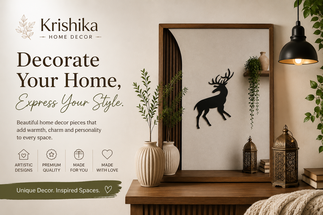 Transform Your Space with Unique Home Decor from Krishika Home Decor