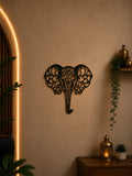 Elegant Elephant Mandala Metal Wall Art