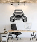 Rugged Jeep Sketch Wall Art – Bold Automotive Decor