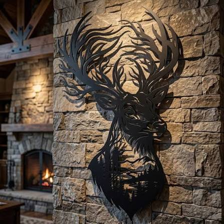 Majestic Highland Stag – Metal Wall Art